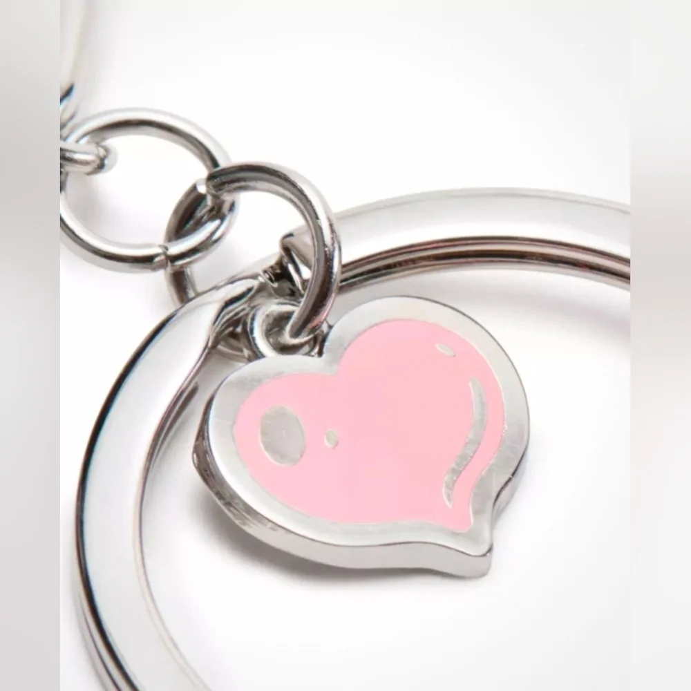 Disney Aristocrats Cute Cat Purse Charm Keychain with Pink Heart